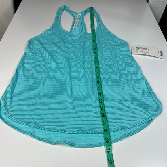 Lululemon 105 F Singlet Tank Top Sz 6 NWT Heathered Angel Blue Silverescent Tech - Picture 8 of 15